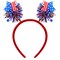 Patriotic Star Headband – Red, White & Blue Head Bopper for 4th of July, Independence Day, Memorial Day, Veterans Day, Parades, USA Party Favors & Photo Props